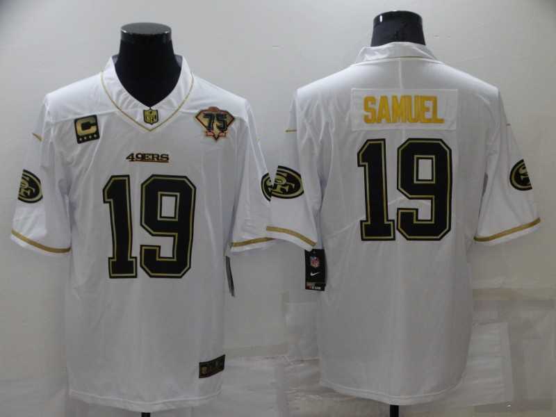 Nike 49ers 19 Deebo Samuel White Gold 75th Anniversary Vapor Limited Jersey Dzhi,We sell and wholesale Nike 49ers 19 Deebo Samuel White Gold 75th Anniversary Vapor Limited Jersey Dzhi on line form chian!
